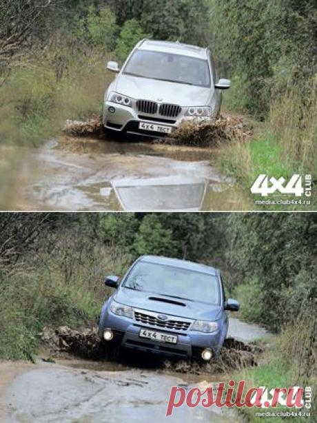 Тест-драйв Некорректное сравнение быстрых кроссоверов BMW X3 и Subaru Forester S-edition // BMW X3, Subaru Forester. "4х4" на автомобильном сайте TestAuto.ru