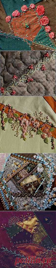 Crazy Patchwork on Pinterest
