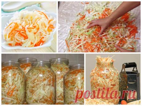 Рецепт моментальной квашенной капусты в банке