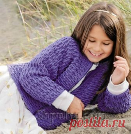 Жакет для девочки крючком - SHPULYA.com