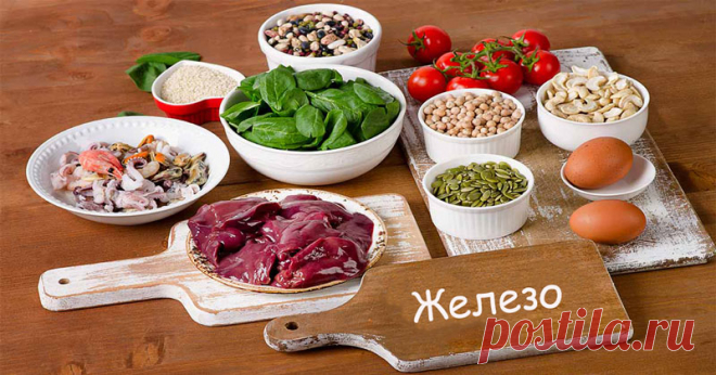 В каких продуктах содержится железо: список продуктов питания богатых зелезомWomfit