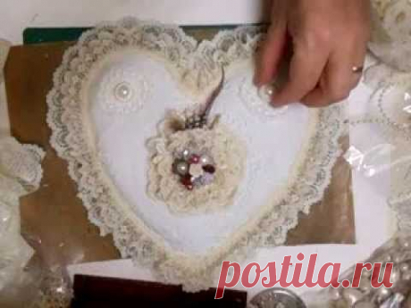 Elegant Shabby Chic Pin Cushion Tutorial - jennings644 - YouTube