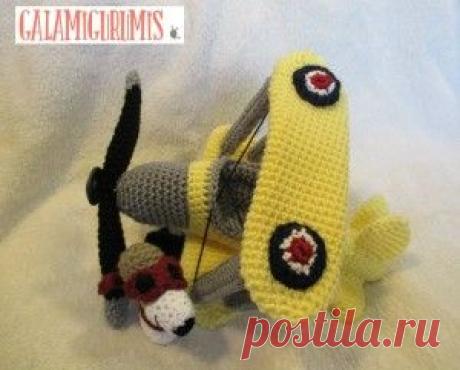 Galamigurumis Patrón Snoopy Aviador, Amigurumi - Galamigurumis