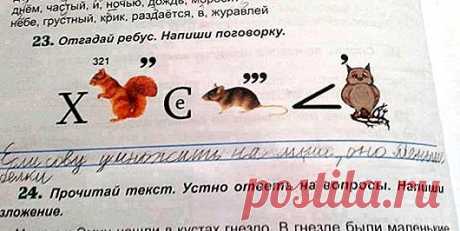 Ответы детей на контрольных работах | Смехопанорама