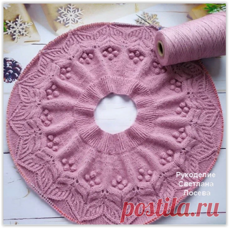 12 джемперов с потрясающе красивой кокеткой + схема вязания узора спицами!