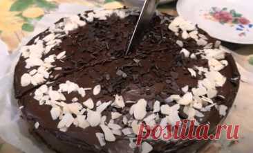 Торт «Домашняя Прага» Самый вкусный шоколадный торт! Любовь с первого кусочка! — Домашняя кулинария