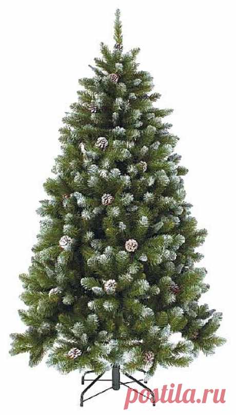 Ель Triumph Tree Императрица с шишками заснеженная 2.3, Интернет магазин PRIMA vasta