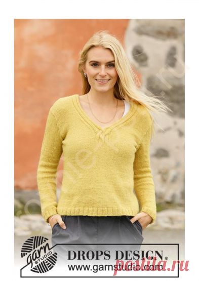 Пуловер Harvest Gold от DROPS Design