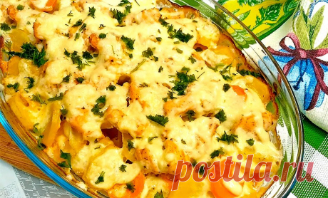 Куриное филе с картофелем в духовке