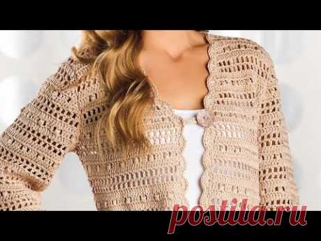 Узор для кардигана крючком👚👚👚👚👚