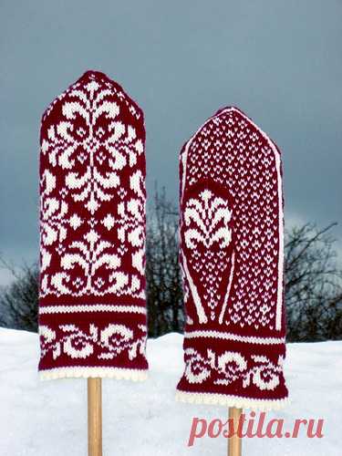 Яркие варежки для яркой зимы
