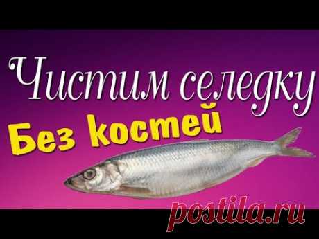 Как почистить селедку быстро и без костей