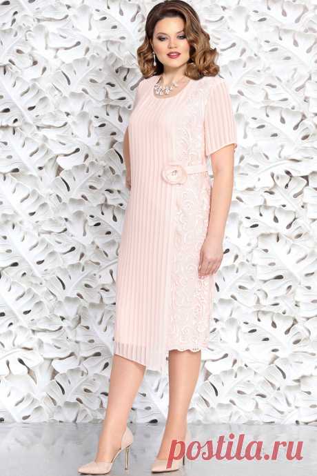 Платье Mira Fashion 4639 пудра