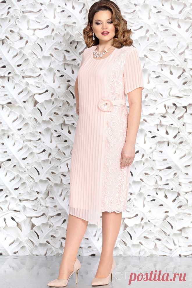 Платье Mira Fashion 4639 пудра