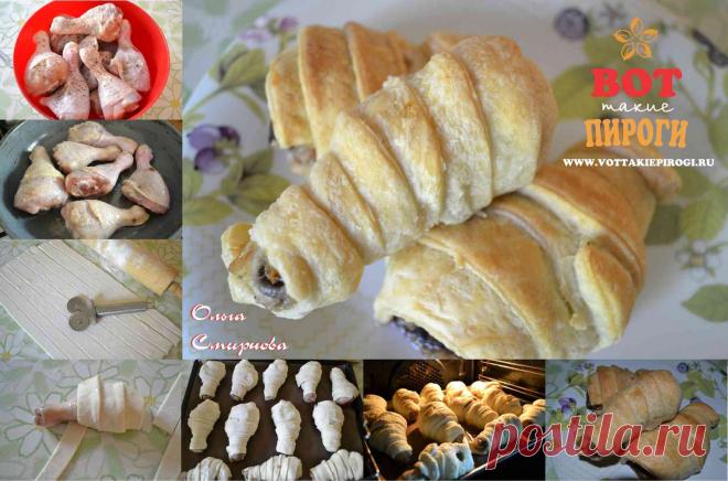 Голени куриные в слоеном тесте |