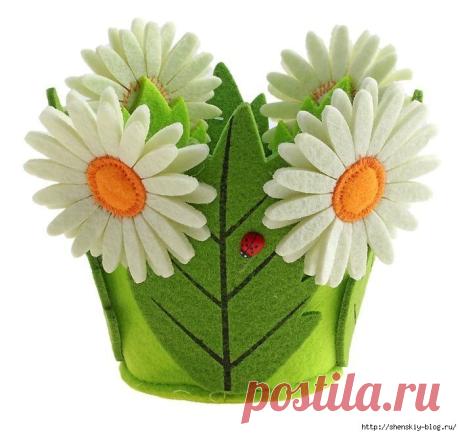 "Ромашки из фетра" своими руками