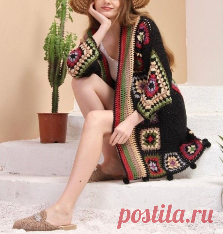 Квадратное вдохновение - современные схемы мотивов для вязания крючком! | Вязалки Веселого Хомяка | Дзен