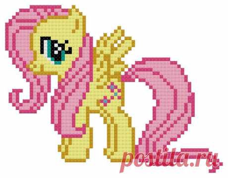 Fluttershy Cross Stitch Pattern PDF Instant Download | Etsy