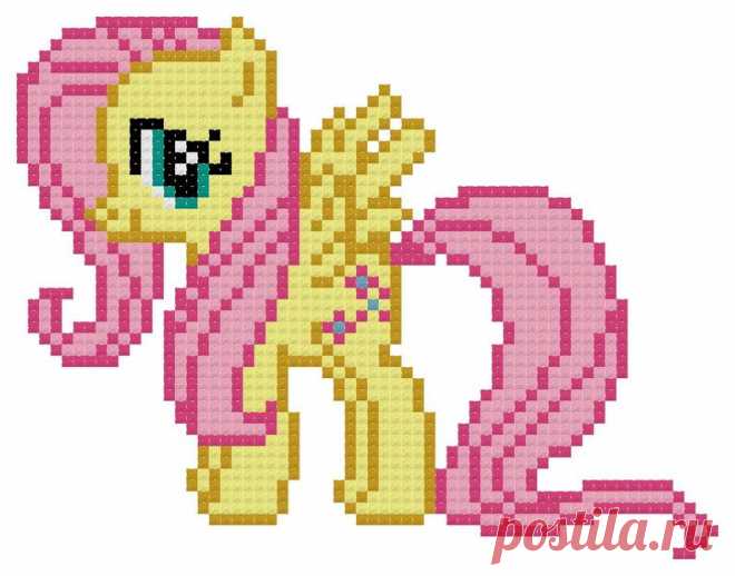 Fluttershy Cross Stitch Pattern PDF Instant Download | Etsy