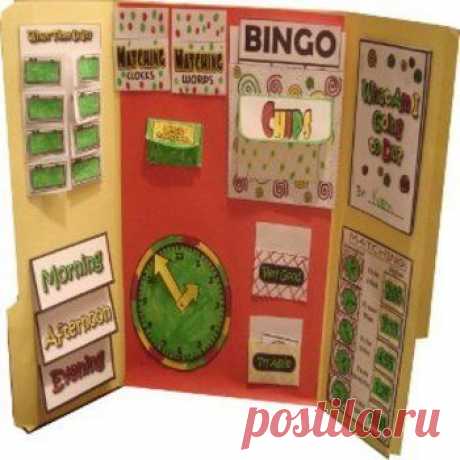 Telling Time Lapbook File Folder Activities