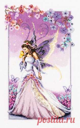 Вышивка «Lilac Fairy» | Скачать схему бесплатно