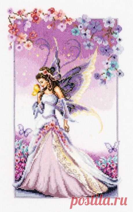 Вышивка «Lilac Fairy» | Скачать схему бесплатно