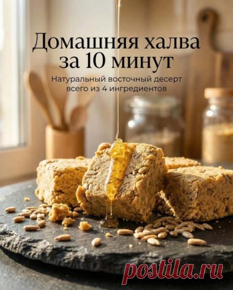 Настоящая домашняя халва, которая получается рассыпчатой, ароматной и намного вкуснее магазинной.