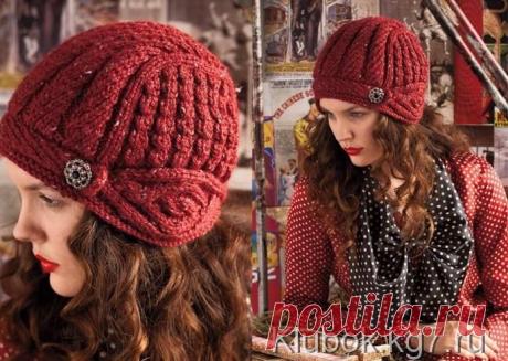 Шапочка-шлем из Vogue Knitting! | Клубок