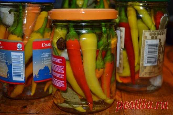 Маринованные перцы чили на зиму