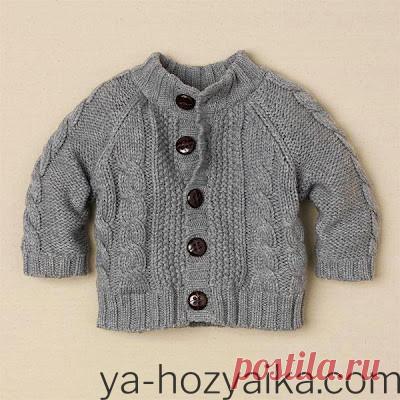Куртка с косами для мальчика спицами. Детское вязание для мальчиков схемы с описанием