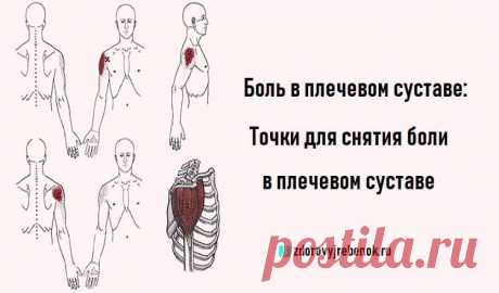 Боль в плечевом суставе: Точки для снятия боли в плечевом суставе
