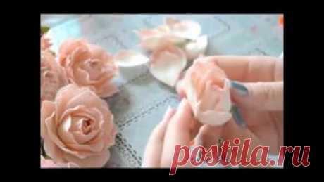 Нежная роза из фоамирана мастер класс / Foam tutorial Это же видео, только с музыкой - https://www.youtube.com/watch?v=mJMaaff-49c (ютуб заблокировал музыку в этом видео из-за авторских прав) Меня можно найти: Г...