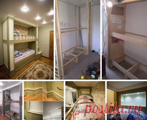 Как сделать двухъярусную кровать своими руками