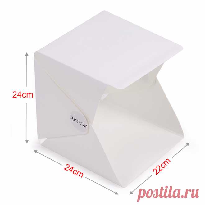 Andoer Портативный Складной лайтбокс Фотостудия Softbox Свет окна для iPhone Samsang HTC Смартфон Цифровой DSLR Камеры купить на AliExpress