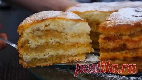 Простейший Яблочный Пирог "ТРИ СТАКАНА" Изумительно Вкусный