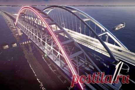 Подсвеченные арки моста в Крым показали в 3D – Аргументы недели Керчь