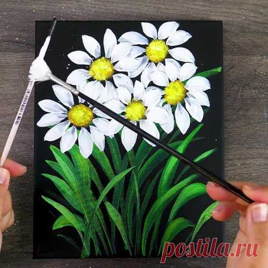 Рисуем маргаритки