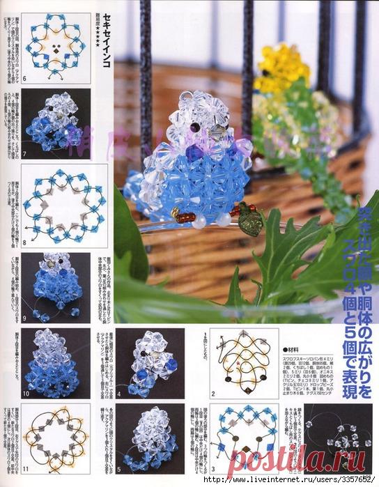 Птичка из бисера