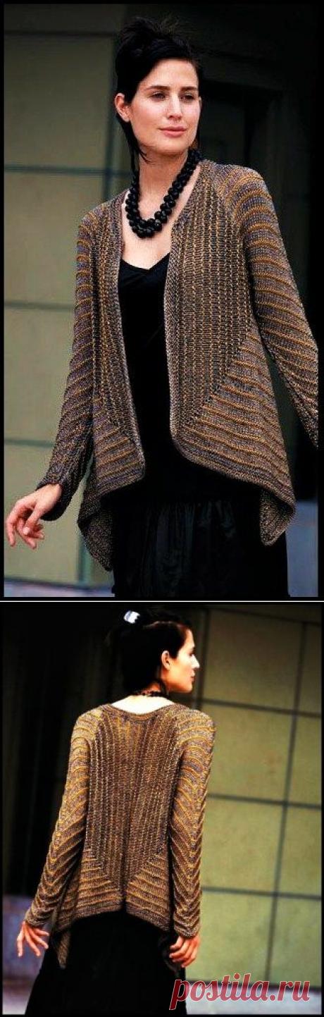 жакет спицами