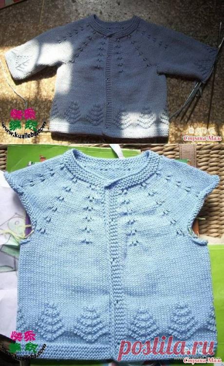 Кофточка для девочки с круглой кокеткой. Спицы. Вяжем! - Вяжем вместе он-лайн - Страна Мам