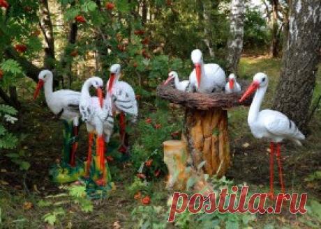 Садовые фигурки для дома и дачи: животные, птицы, растения