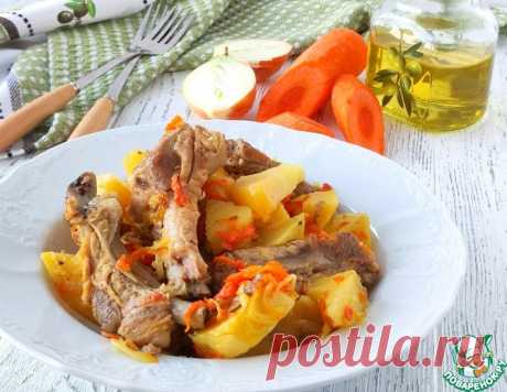 Свиные ребрышки тушеные с картофелем – кулинарный рецепт