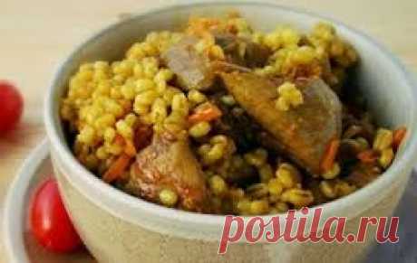 Рецепт - Каша перловая с мясом в мультиварке