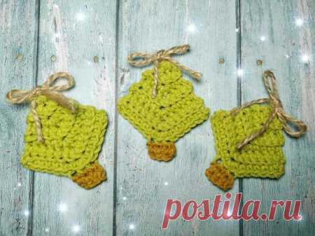 Новогодняя аппликация елочка крючком » «Хомяк55» - всё о вязании спицами и крючком