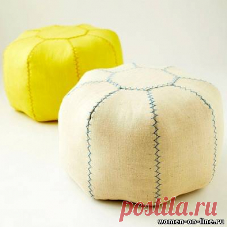 Оригинальный пуф своими руками