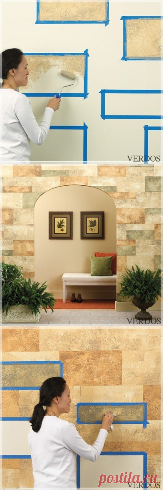 Имитация старинной каменной стены — Сделай сам, идеи для творчества - DIY Ideas