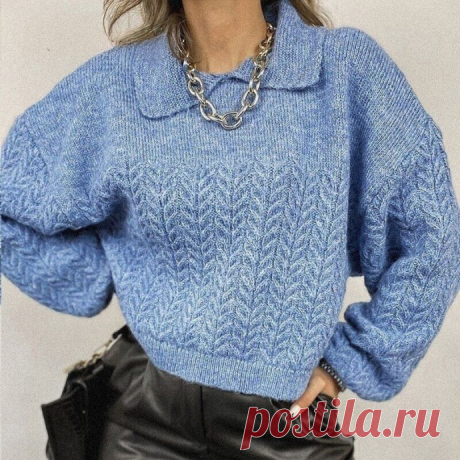 Джемпер спицами