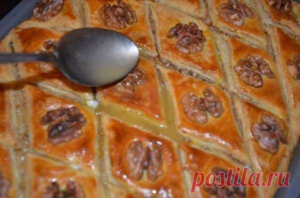Домашняя медовая пахлава