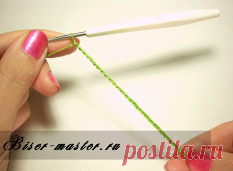 Учимся вязать круговое полотно с бисером прямыми рядами с петлей подъема » Бисерные мастер-классы.