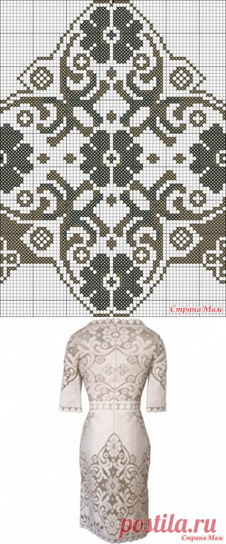 Платье "Сухоцвет от Валентино", вариант №2 - Вязание - Страна Мам